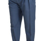 Blue Linen Chino Formal Pants