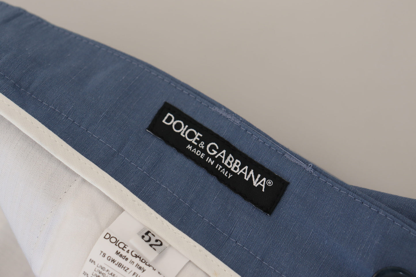 Blue Linen Chino Formal Pants