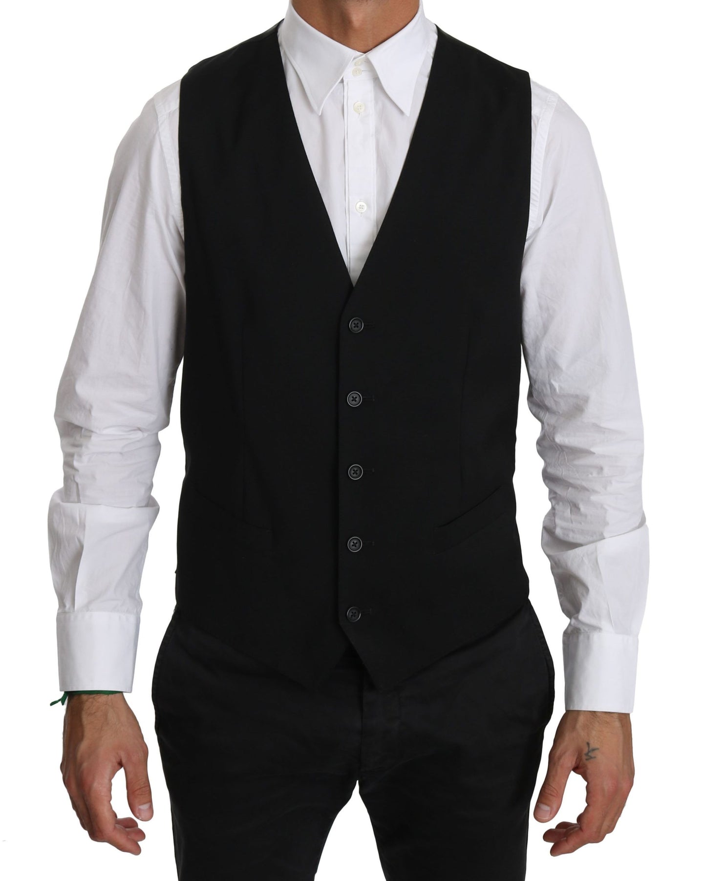 Elegant Black Formal Dress Vest