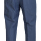 Blue Linen Chino Men Formal Pants