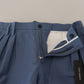 Blue Linen Chino Men Formal Pants