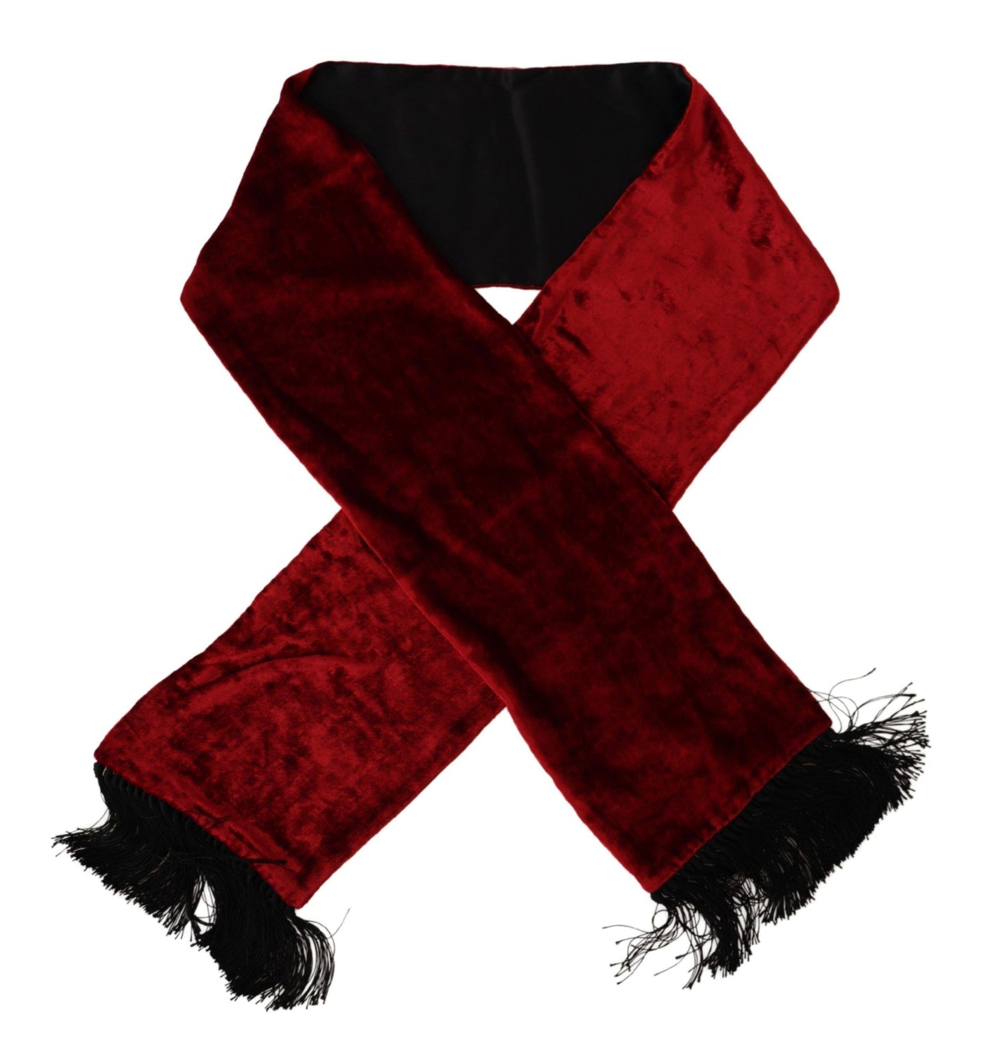 Elegant Red Silk Men's Scarf Wrap