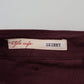 Elegant Maroon Casual Skinny Pants