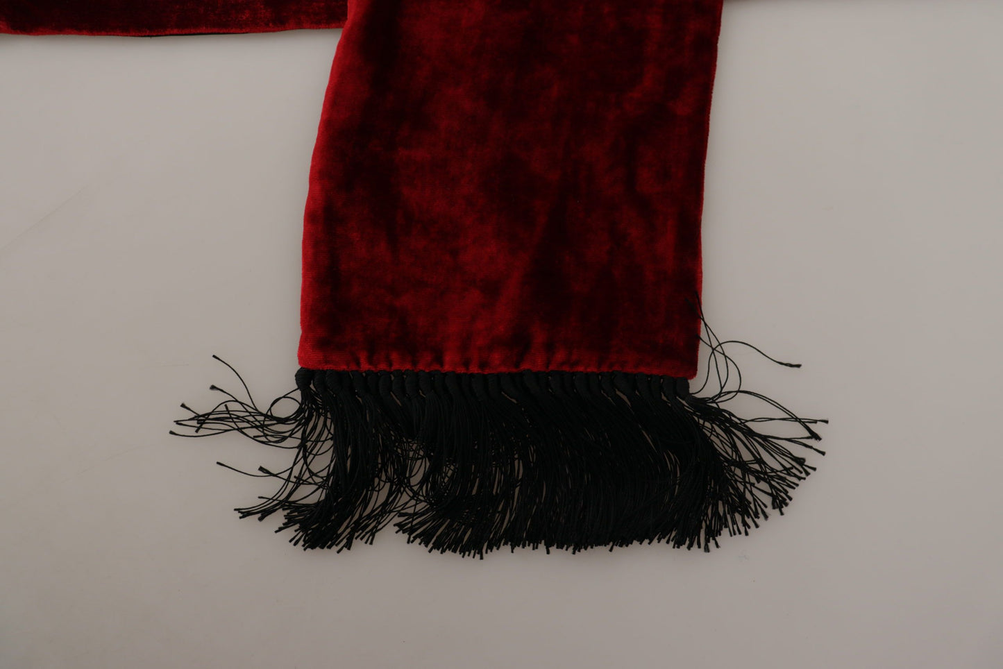 Elegant Red Silk Men's Scarf Wrap