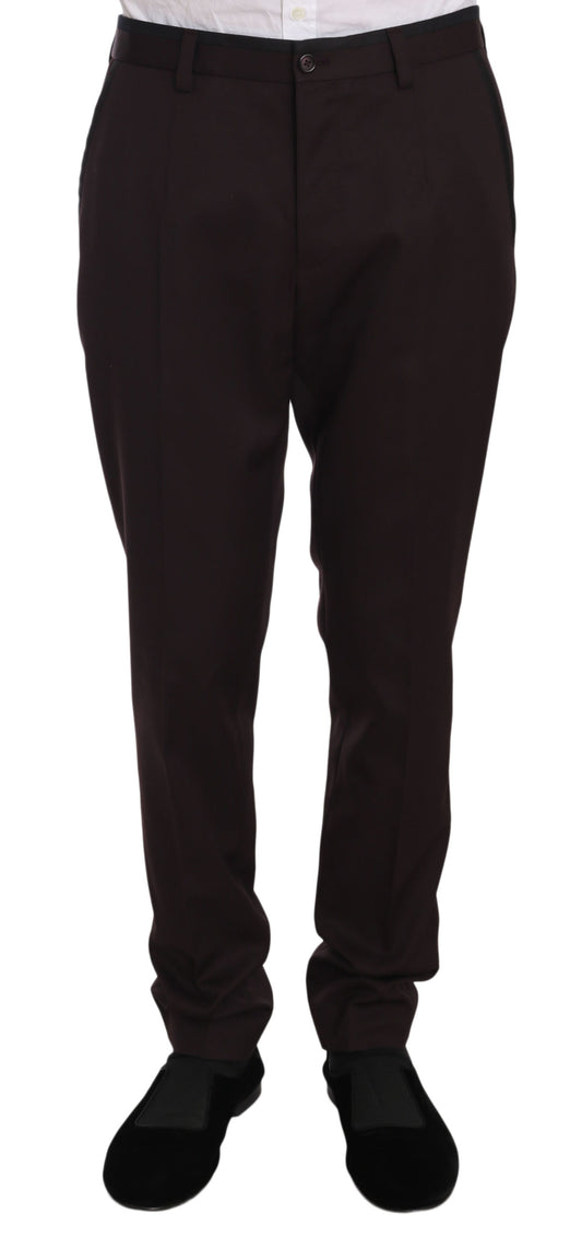 Elegant Purple Formal Dress Pants