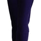 Elegant Purple Corduroy Straight Fit Pants
