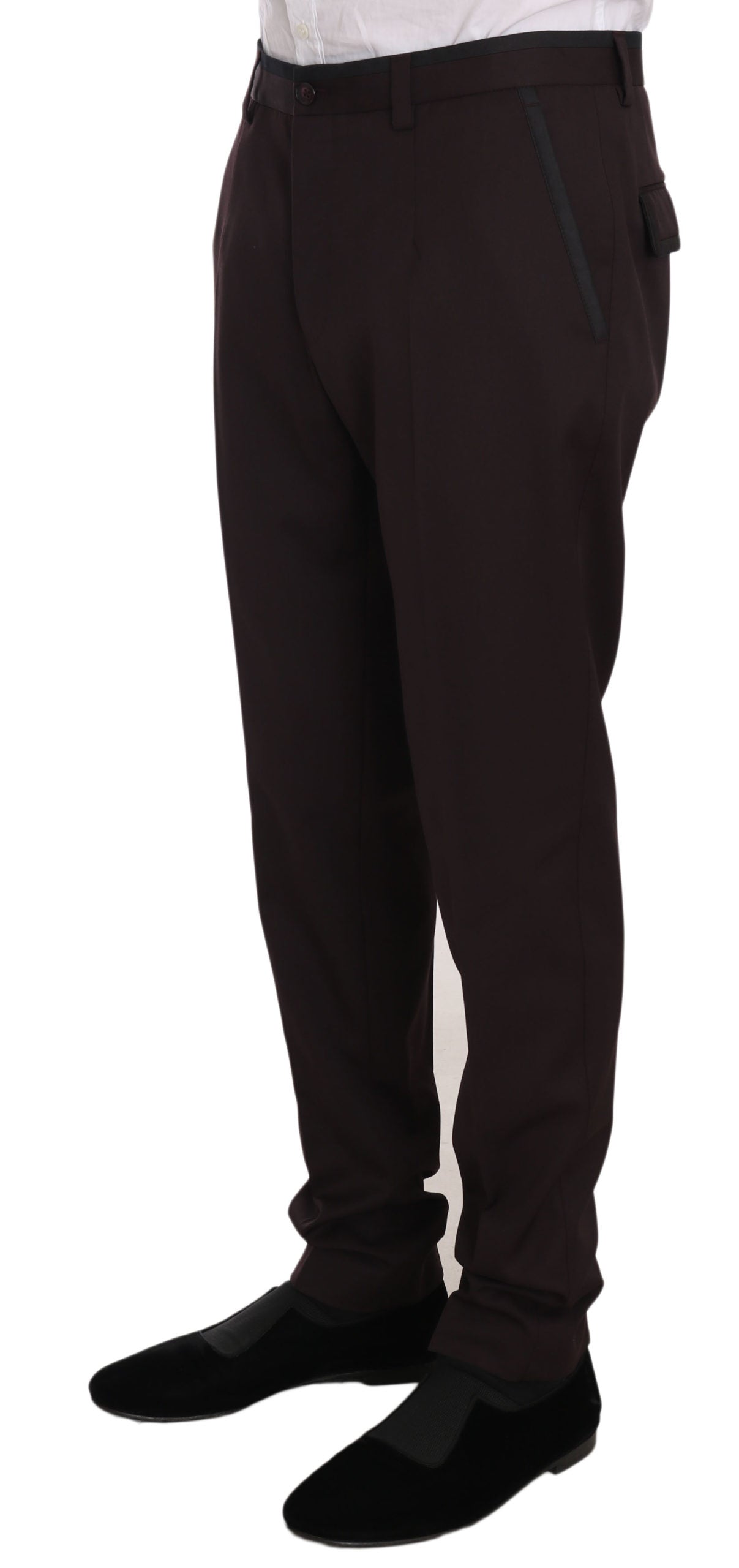 Elegant Purple Formal Dress Pants