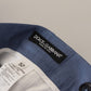Blue Linen Chino Men Formal Pants