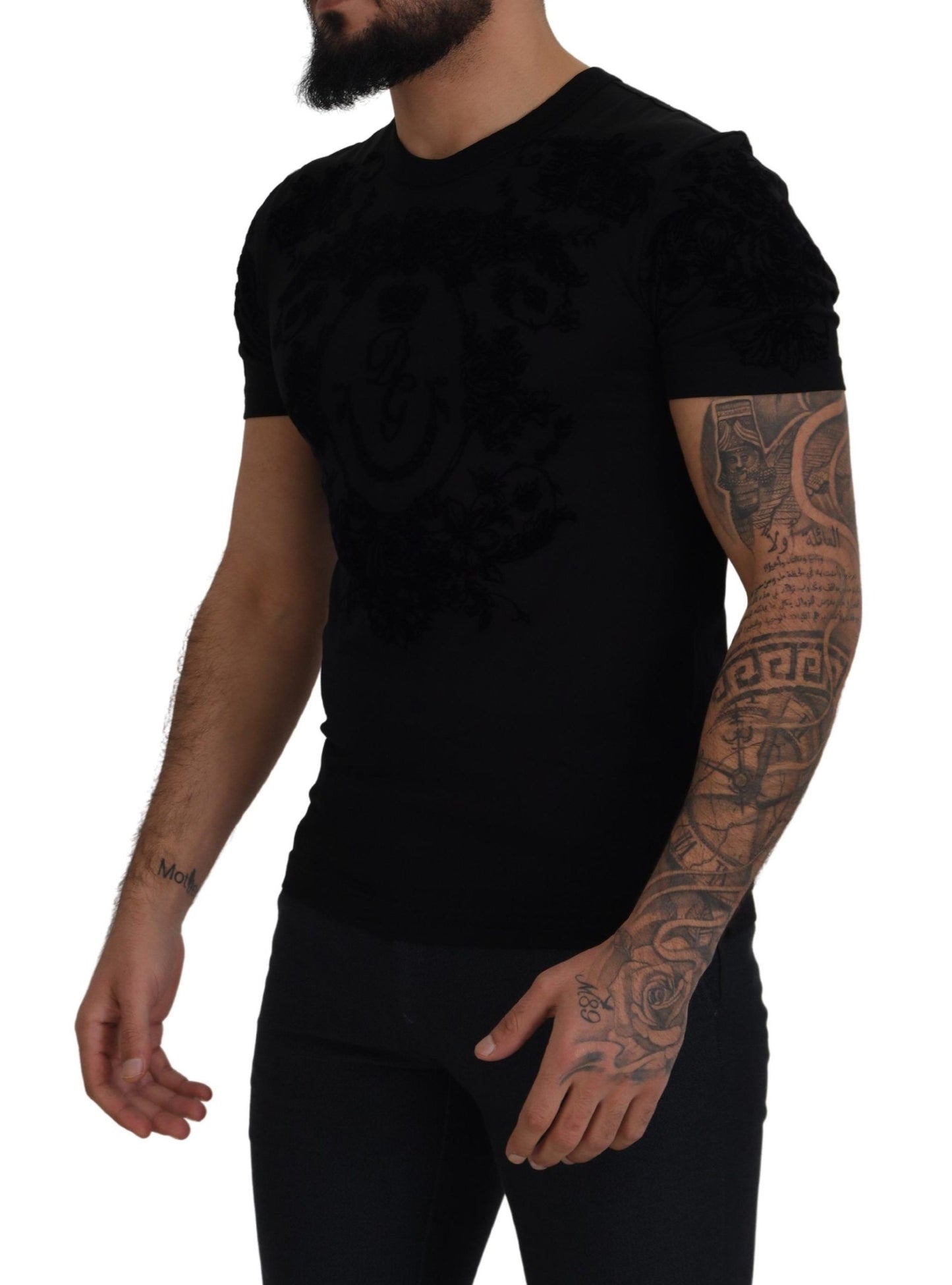 Elegant Black Cotton Tee