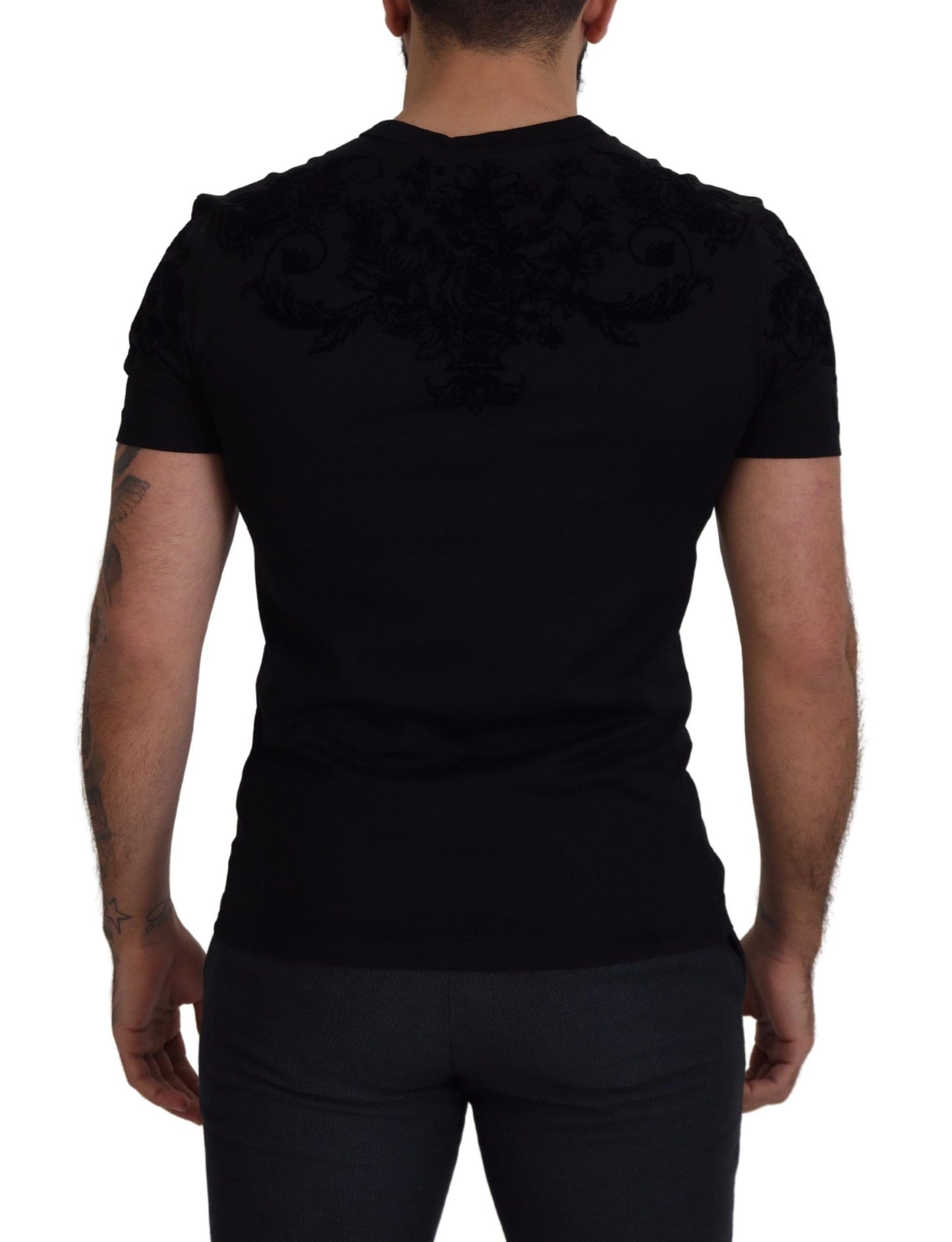 Elegant Black Cotton Tee