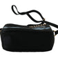 Chic Black Leather GLAM Crossbody Bag