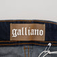 Blue Cotton Low Waist Flared Women Casual Denim Jeans