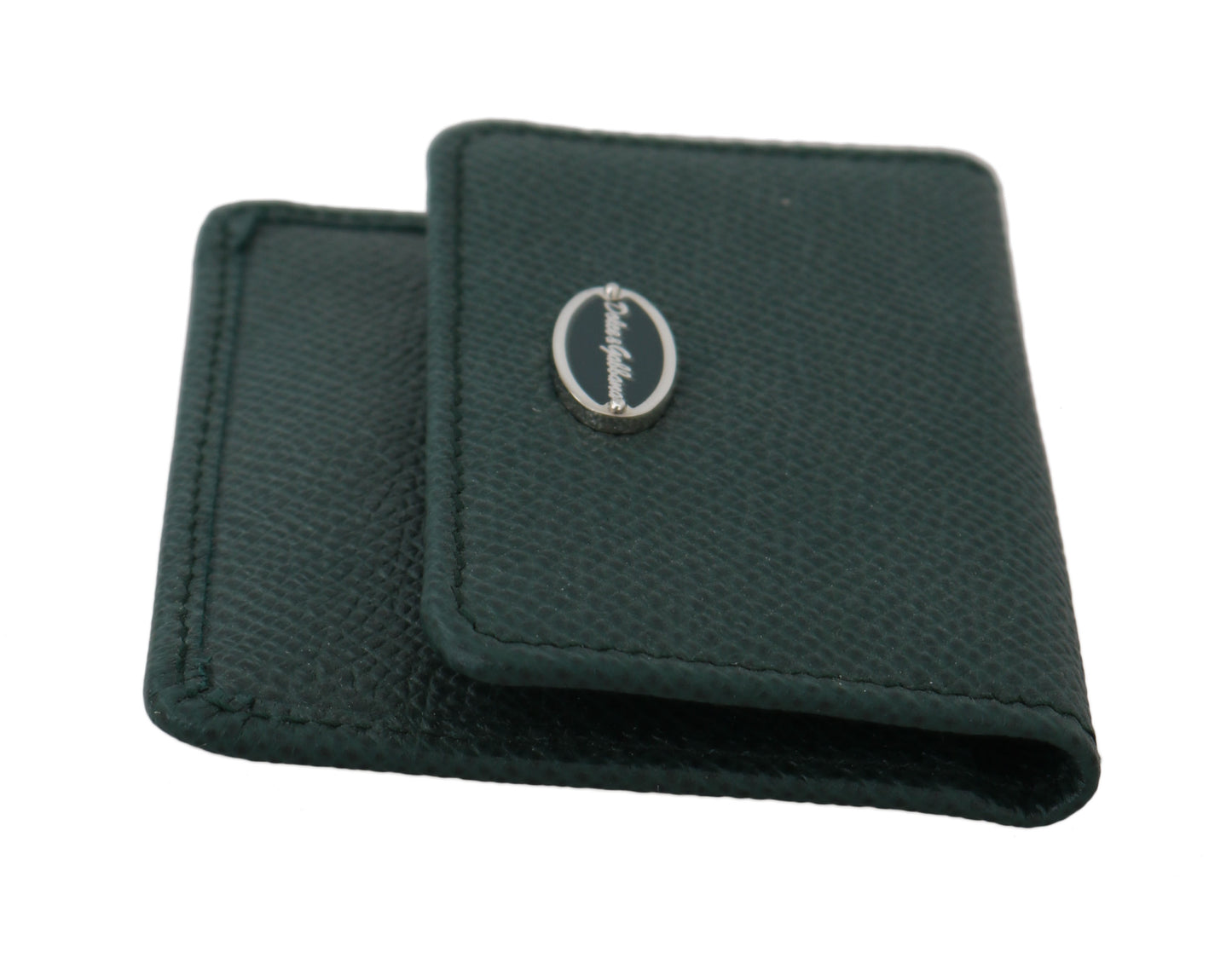 Elegant Green Leather Condom Case Wallet