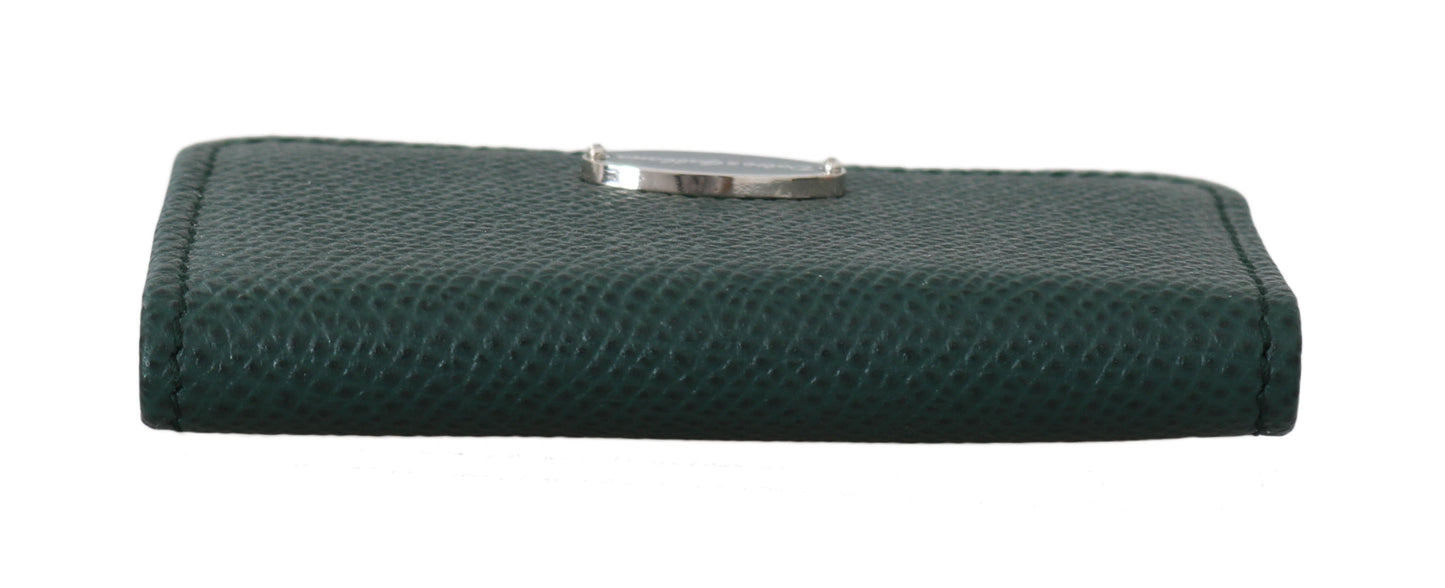 Elegant Green Leather Condom Case Wallet