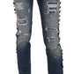 Crystal Embellished Luxury Denim Jeans