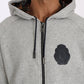 Elegant Gray Cotton Sweatsuit Ensemble