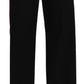 Elegant High Waist Straight Wool Blend Pants