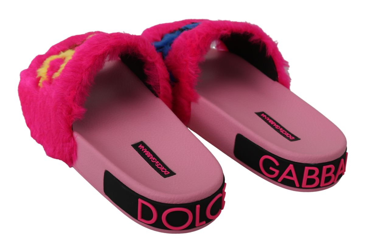 Chic Pink Power Slide Sandals – Perfect Beachwear