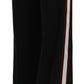 Elegant High Waist Straight Wool Blend Pants