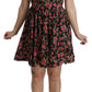 Elegant Floral Sheath Mini Dress