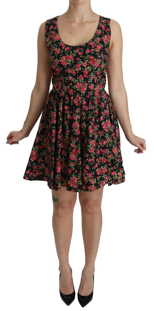 Elegant Floral Sheath Mini Dress