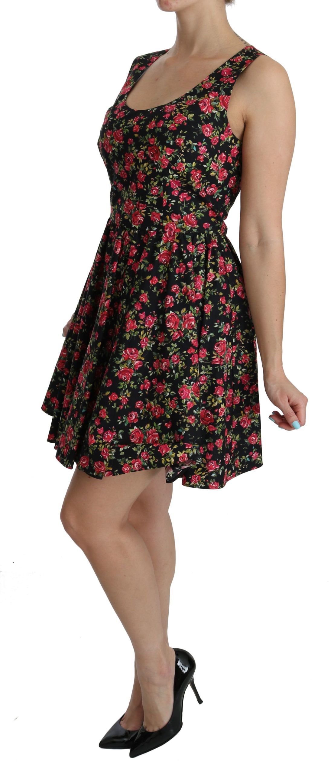 Elegant Floral Sheath Mini Dress