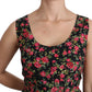 Elegant Floral Sheath Mini Dress
