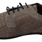 Elegant Brown Leather Derby Shoes