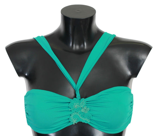 Elegant Seafoam Bikini Top for Sun-Soaked Retreats