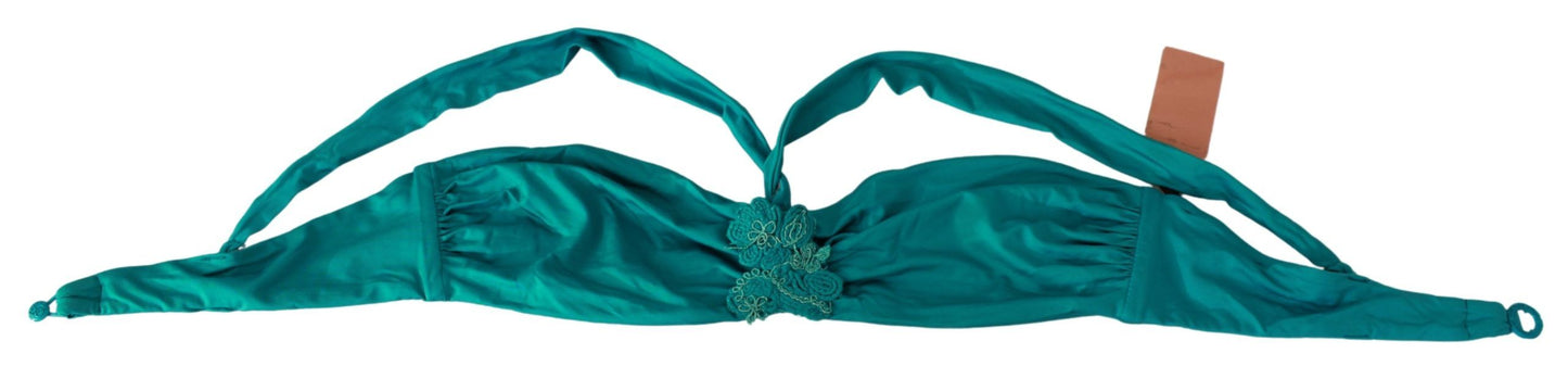 Elegant Seafoam Bikini Top for Sun-Soaked Retreats