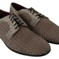 Elegant Brown Leather Derby Shoes