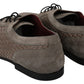 Elegant Brown Leather Derby Shoes