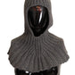 Gray 100% Cashmere Knitted Wrap One Size Scarf