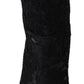 Black Lace Taormina Ankle Cowboy Crystal Shoes