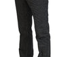 Elegant Black Patterned Men's Dress Pants