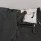 Elegant Black Patterned Men's Dress Pants