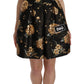 Elegant A-Line Crystal Button Mini Dress