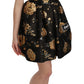 Elegant A-Line Crystal Button Mini Dress