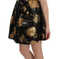 Elegant A-Line Crystal Button Mini Dress