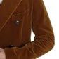 Chartreuse Elegance Double Breasted Trench Coat