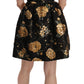 Elegant A-Line Crystal Button Mini Dress
