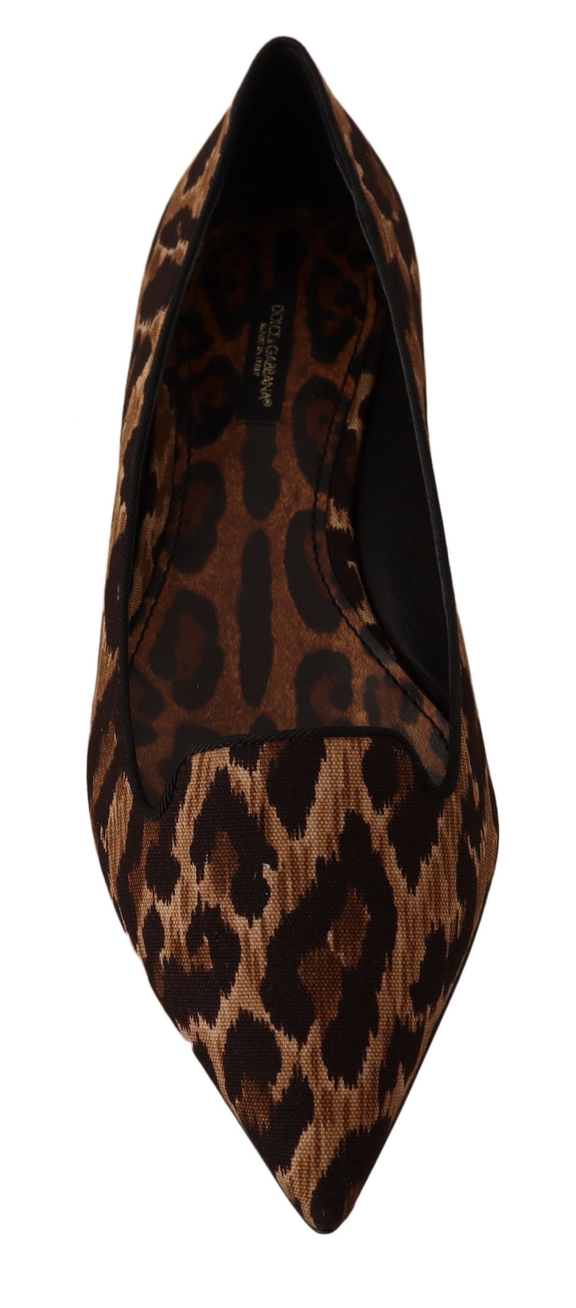 Chic Leopard Print Cotton Loafers