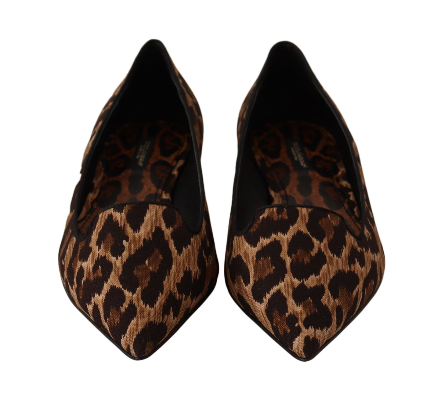 Chic Leopard Print Cotton Loafers