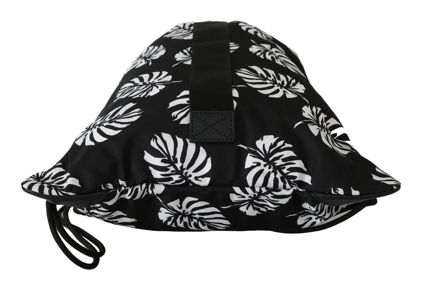 Sleek Black Palm Leaves Backpack