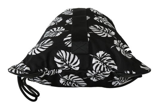 Sleek Black Palm Leaves Backpack