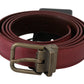 Elegant Pink Leather Belt for Men