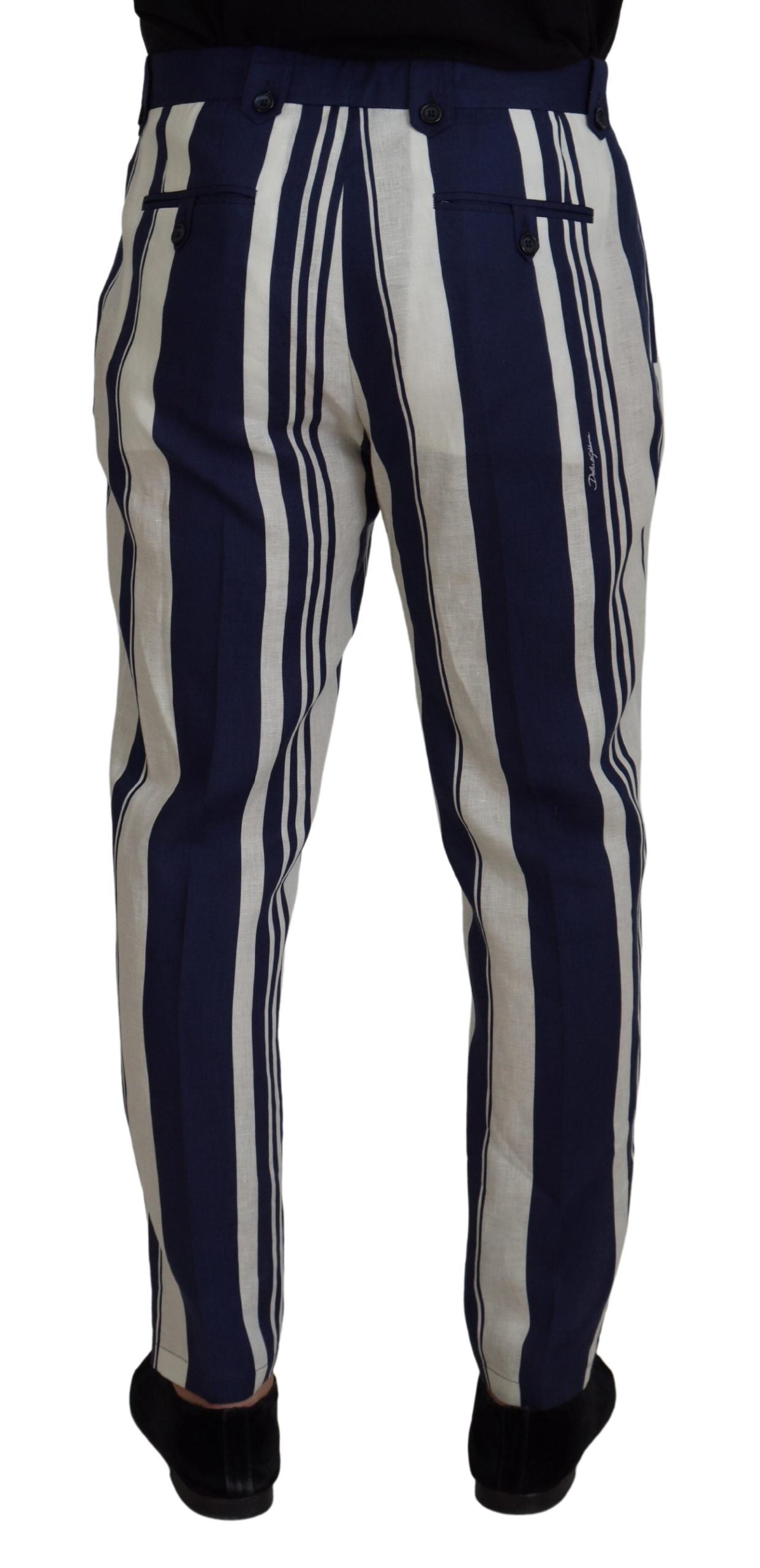 Elegant Striped Linen Pants for Men