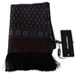 Elegant Silk Maroon Baroque Men's Scarf