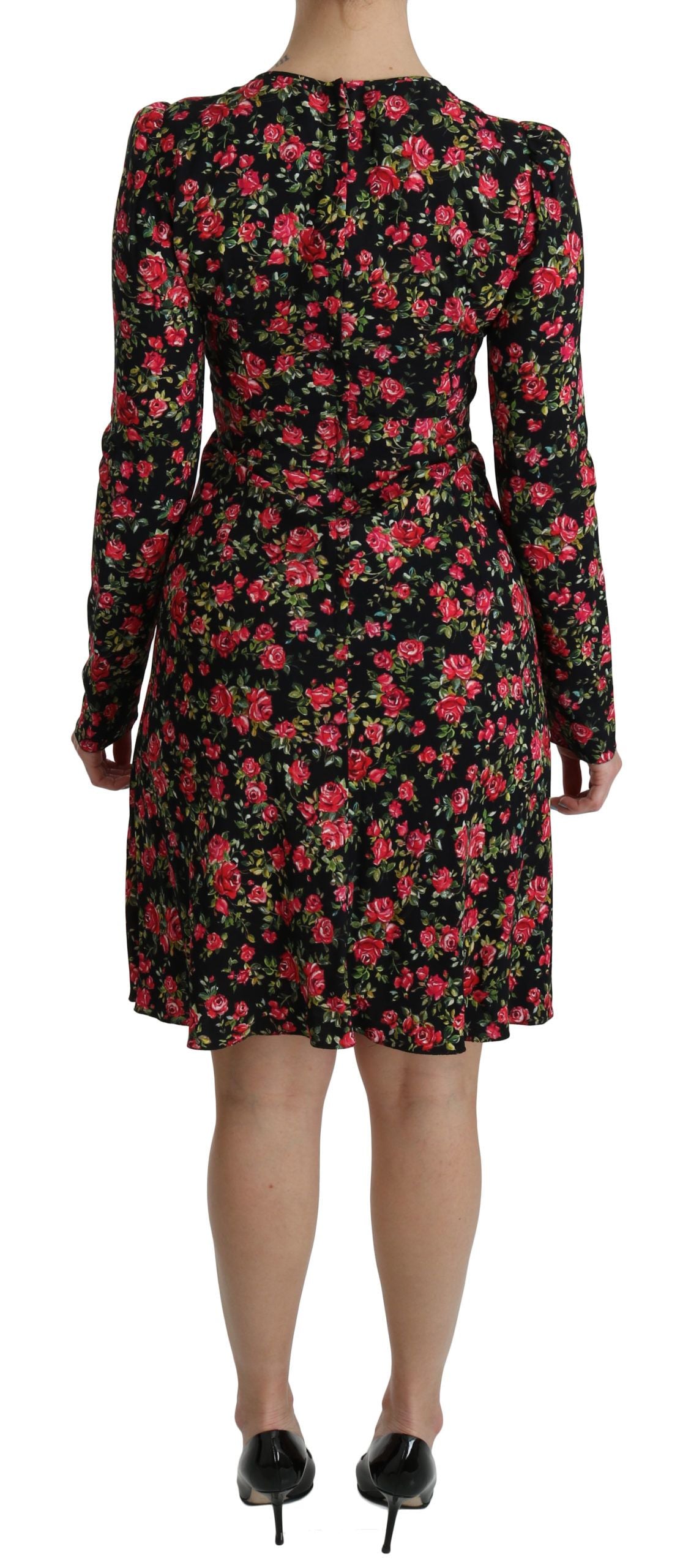 Floral A-Line Viscose Knee Length Dress