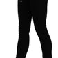 Chic Slim Fit Black Cropped Jeans